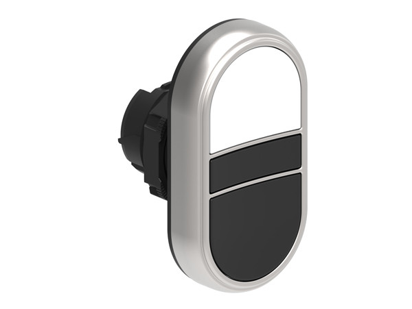 DBLE P.B. FLUSH PLASTIC MOMENT. BLACK/WHITE