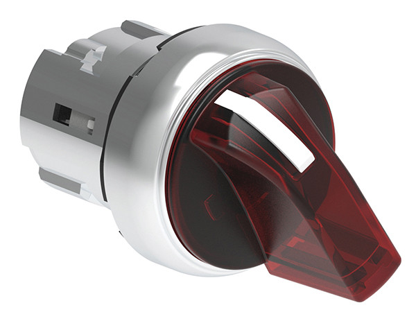 ILLUM. SEL. METAL 3 POS. MAINTAINED RED