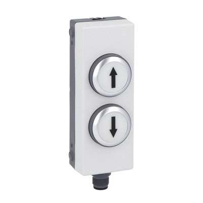 CTRL STAT GREY P.B. WHITE ARR UP 1NO & BLACK ARR DWN 1NO 40MM