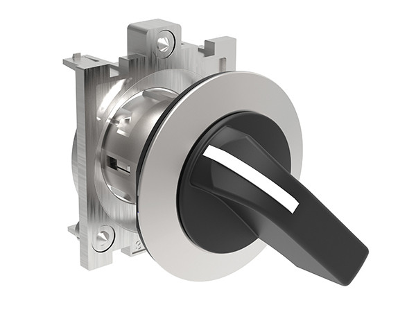 SEL. LEVER FLAT METAL 3 POS. SPR. RET. LEFT TO CENTRE