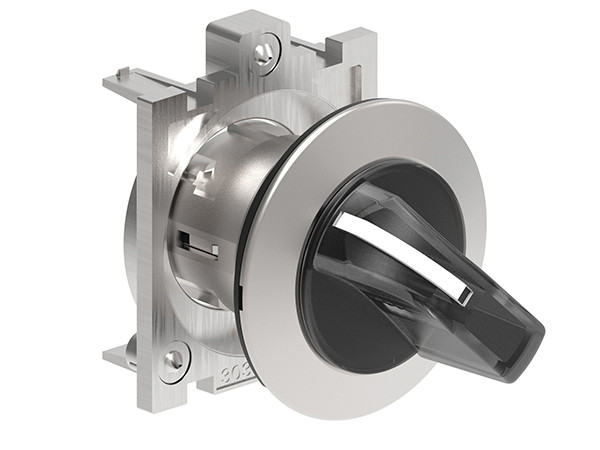 ILLUM. SEL. FLAT METAL 3 POS. WHITE