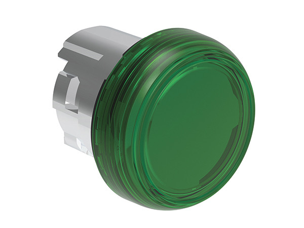 PILOT LIGHT HEAD METAL GREEN
