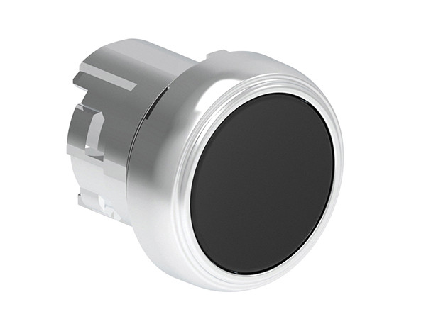 P.B. LATCH. FLUSH METAL PUSH-PUSH BLACK