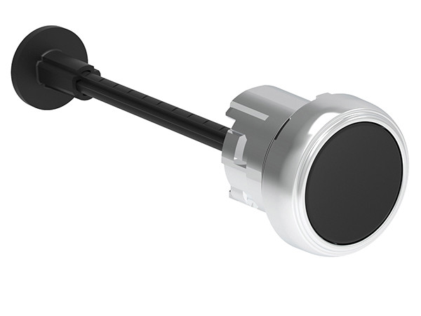 MECHANICAL P.B. FLUSH METAL MOMENTARY W/140mm ROD BLACK