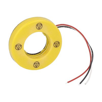 60mm ILLUMINATED DISK 24V ISO13850 SYMBOL
