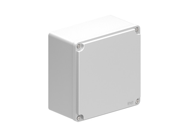METAL CONTROL STATION W/O HOLE 160X160X90 GREY