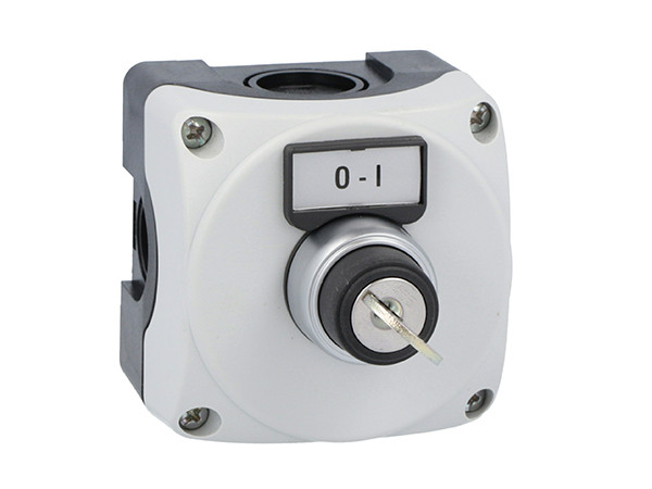CTRL STATION GREY KEY SELECTOR "0-1" 1NO+1NC