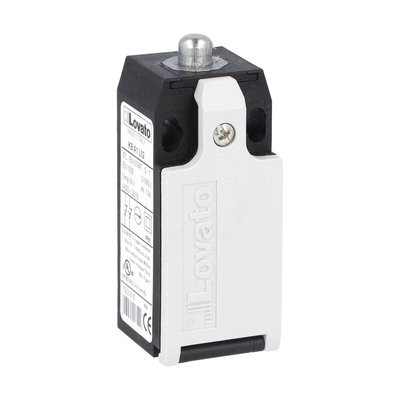 METAL PUSH PLUNGER 1NO+1NC NARROW PLASTIC BODY M20