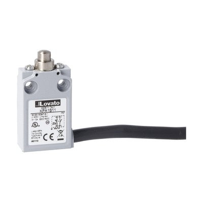 PREWIRED METAL PUSH PLUNGER 1NO+1NC