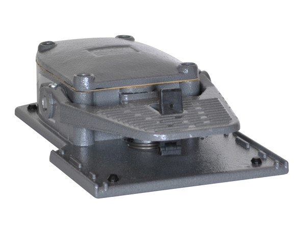 FOOTSWITCH OPEN W/SAFETY LEVER 1NO+1NC METAL BODY