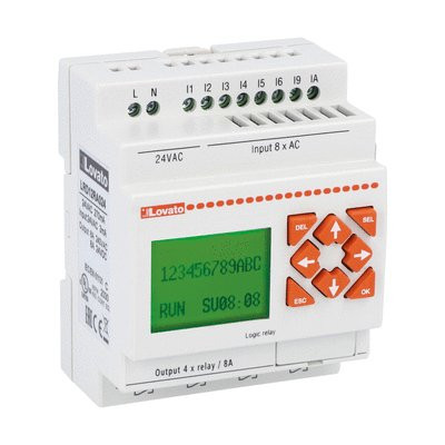 PLC BASE MODULE 8I/4O 24VAC
