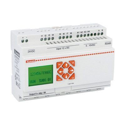 PLC BASE MODULE 12I/8O 24VDC WITH RS485 COMMUNICATION