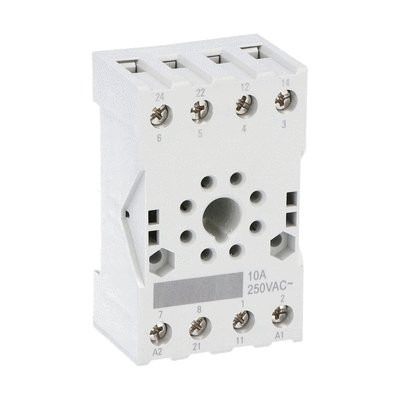 SOCKET FOR RELAYS 8-PIN FOR HR70 2C... SCREW TERMINALS