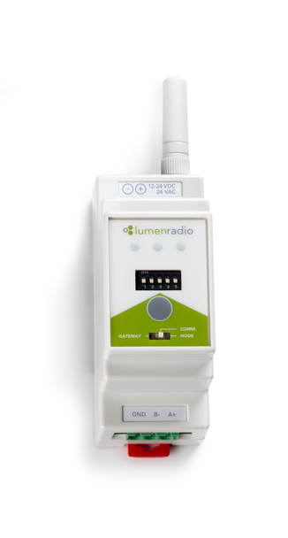 Lumen Radio W-Modbus DIN rail