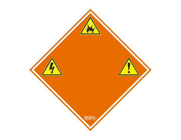 Caution Label with Warning Symbols (Qty 5)