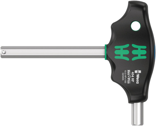 Ergonomic 2-component handle with finger handle recesses and pleasant surface feel for very high power transmission and fatigue-free working