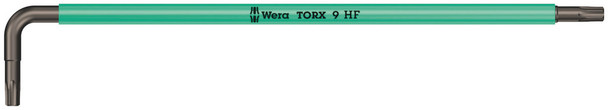 With holding function (HF) on the long arm to securely hold the screw on the tool