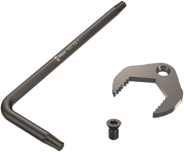 Included in the delivery are one TORX® TX 7 L-key, one TORX® screw and one holder board