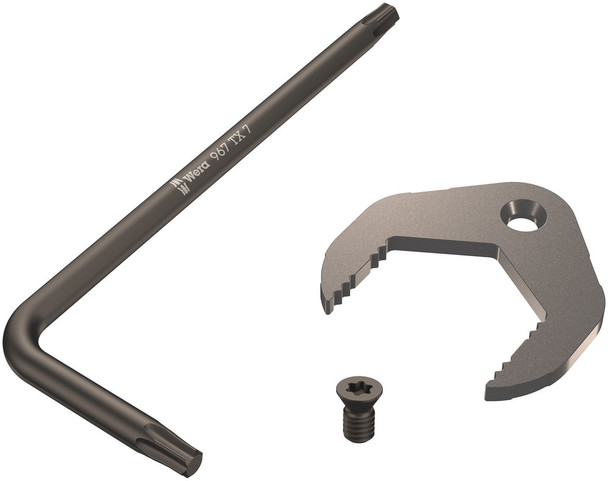 Included in the delivery are one TORX® TX 7 L-key, one TORX® screw and one holder board