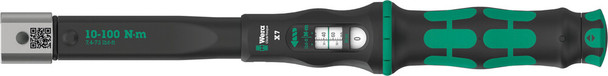 Easy setting and saving of the desired torque value with audible and tactile clicks when reaching the scale values