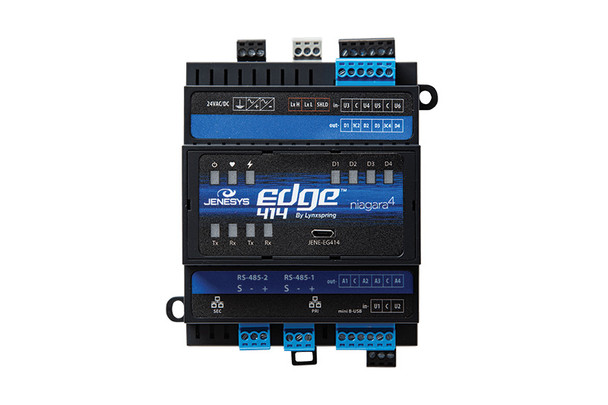 This EDGE 414 is a fully programmable Niagara ported controller.  It consists of: