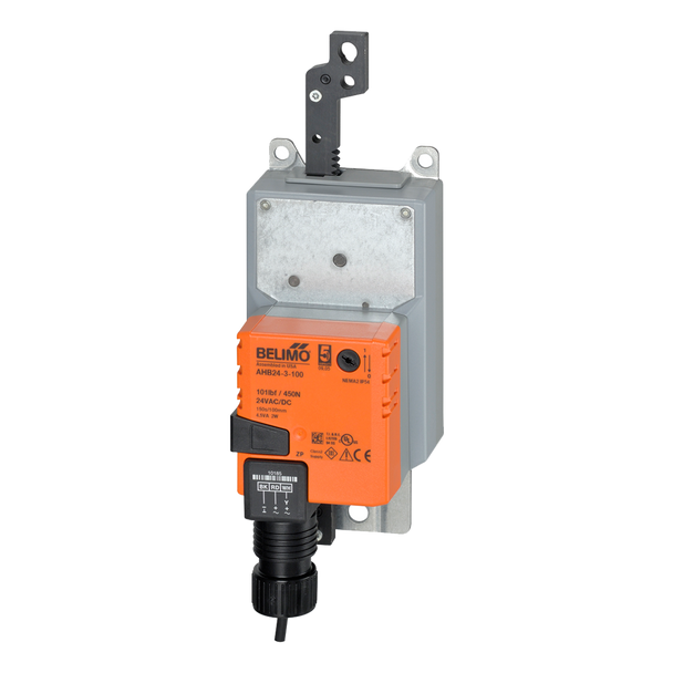 Damper Actuator, 100 lbf [450 N], Non fail-safe, AC 100...240 V, On/Off, Floating point