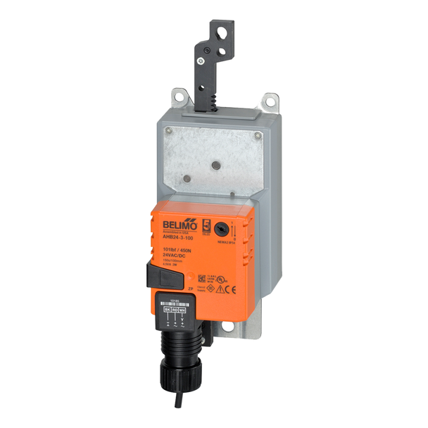 Damper Actuator, 100 lbf [450 N], Non fail-safe, AC/DC 24 V, On/Off, Floating point