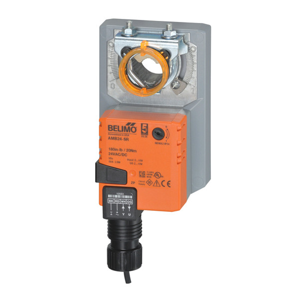 Damper Actuator, 180 in-lb [20 Nm], Non fail-safe, AC/DC 24 V, 2...10 V, modulating