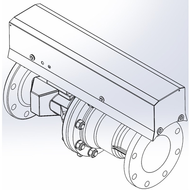 Weather shield for Belimo Energy Valve, 2.5...3" [65...80], Ultrasonic models only