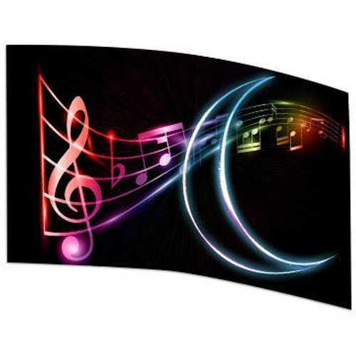 Neon Effect Music Notes