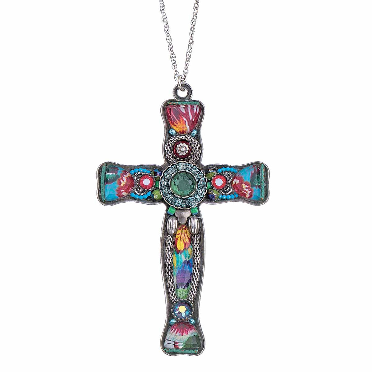 Ayala Bar God We Trust Large Cross Pendant Necklace