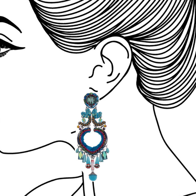 Ayala Bar Heavenly Dawn Heart of Gold Earrings