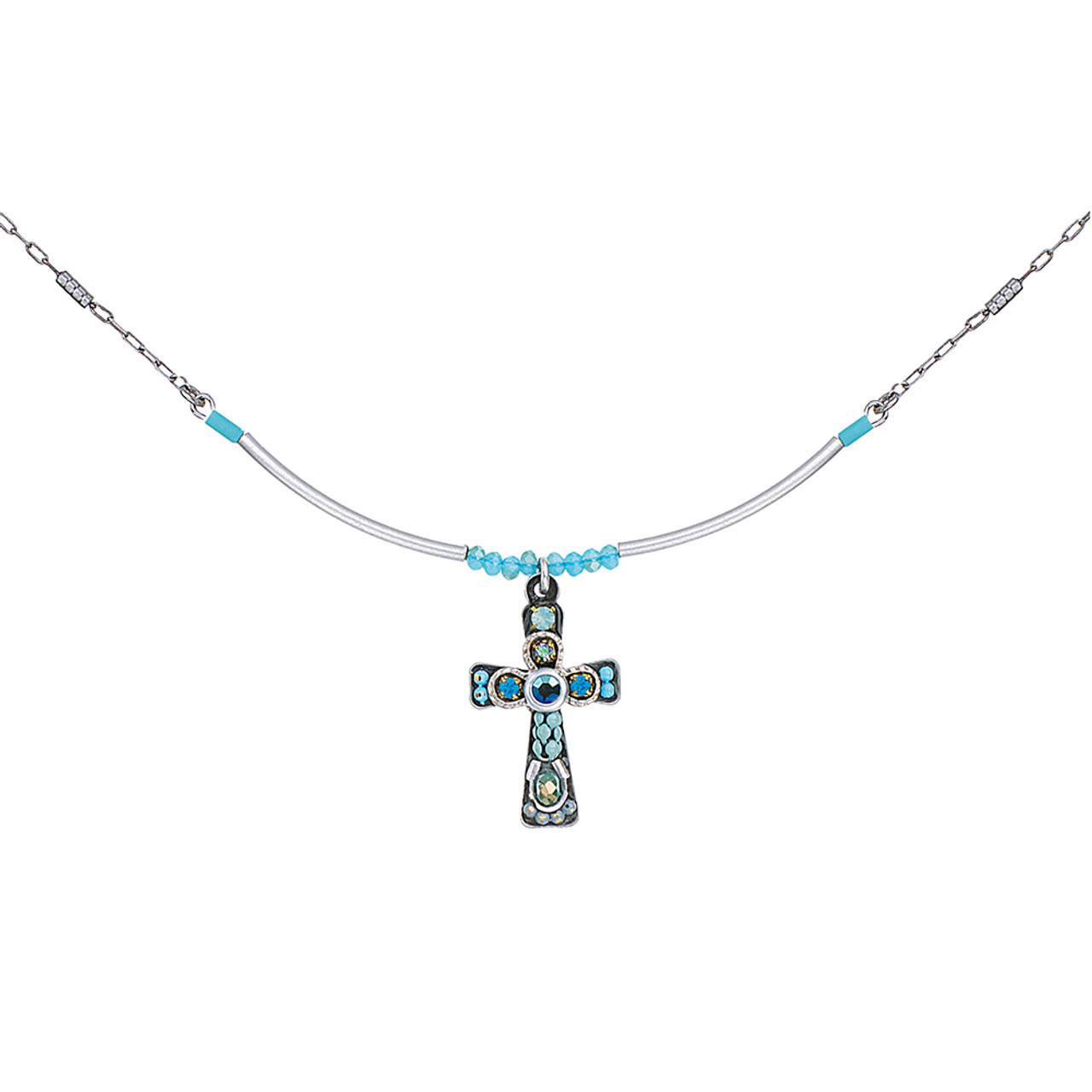 Ayala Bar Ayala Bar Class Faith Cross Turquoise