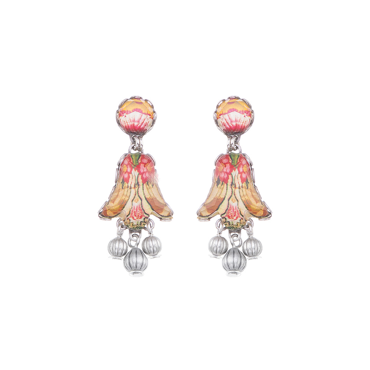 Ayala Bar Coral Cave Tiger Lilly Earrings