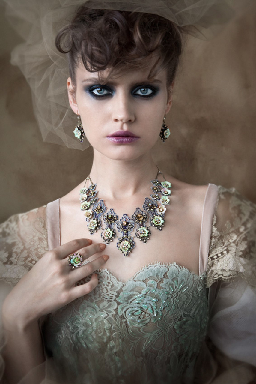 Michal Negrin Crystallized Garden Necklace