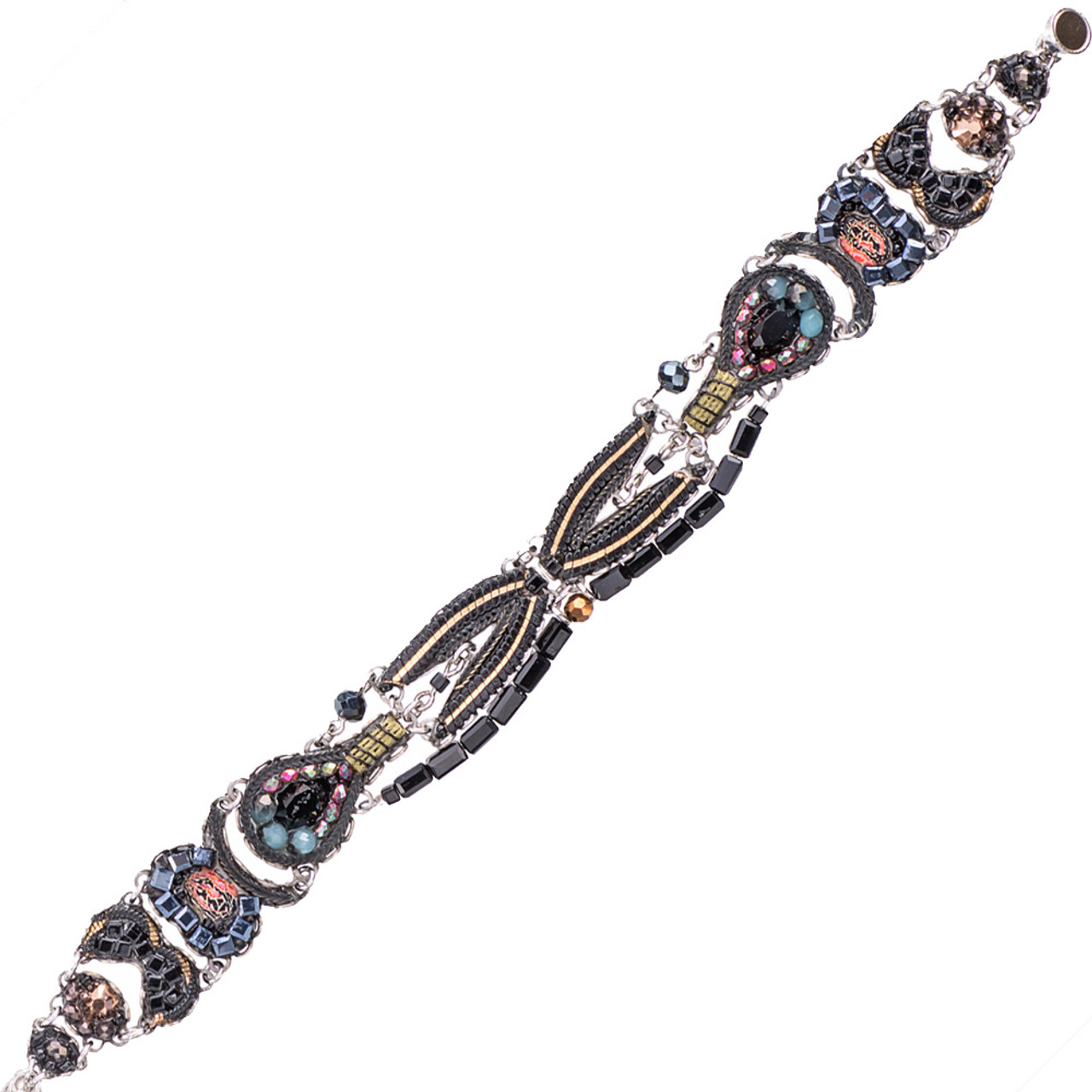 Ayala Bar Wrap Around Me Long Black Eyes Bracelet