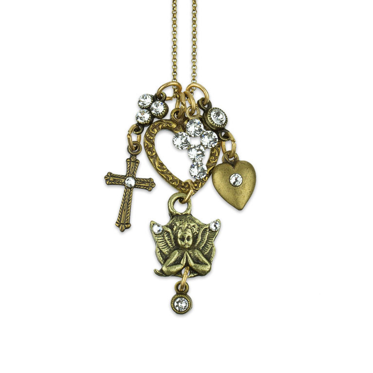 Anne Koplik Watch Over Jumble Charm Necklace