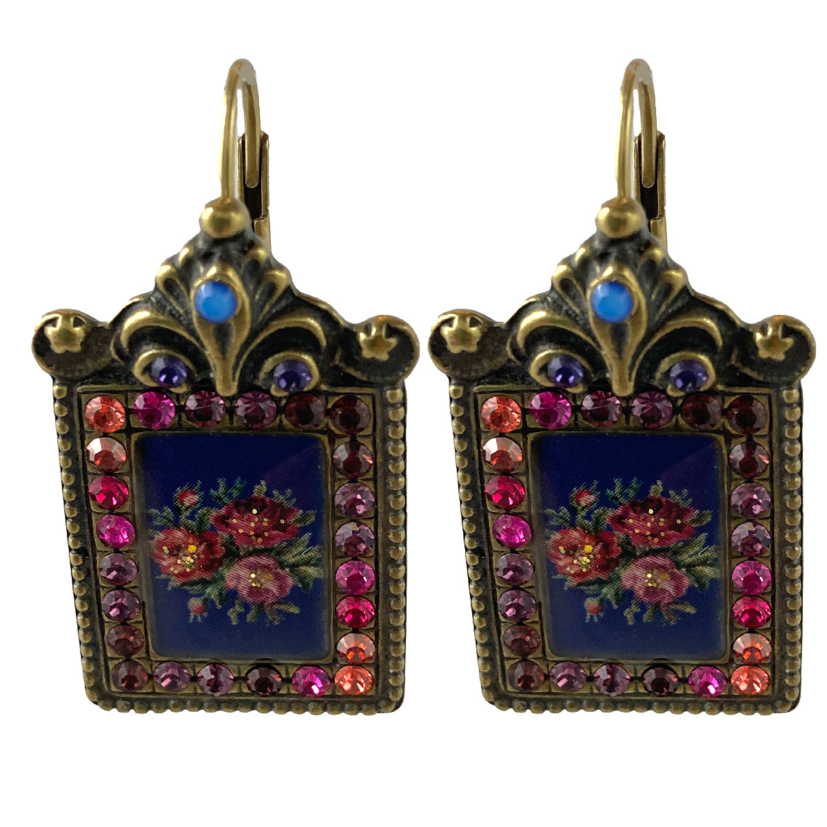 Michal Negrin Orecchini in argento piccolo regalo di cristallo