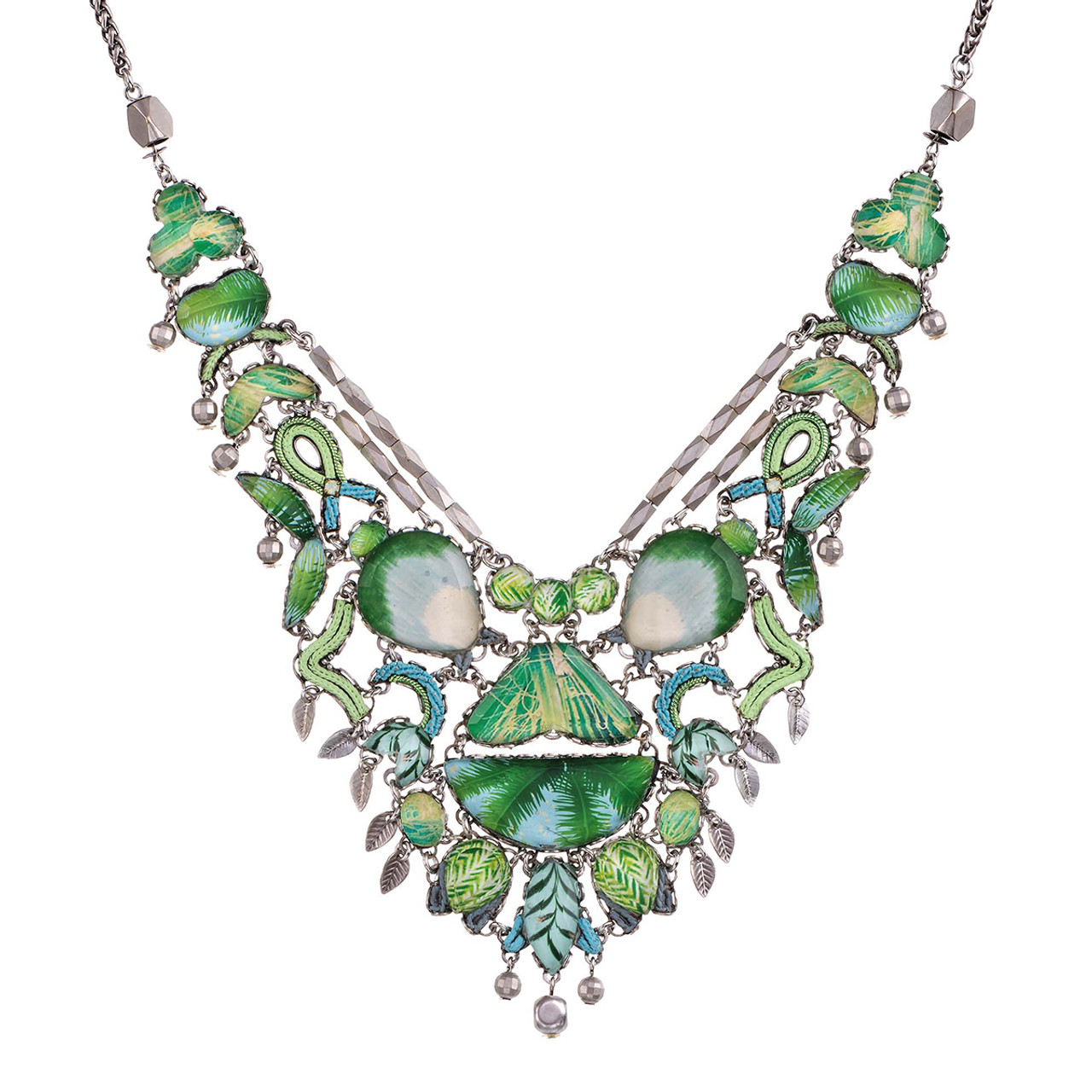 Ayala Bar Cartwheel Pistachio Green Necklace