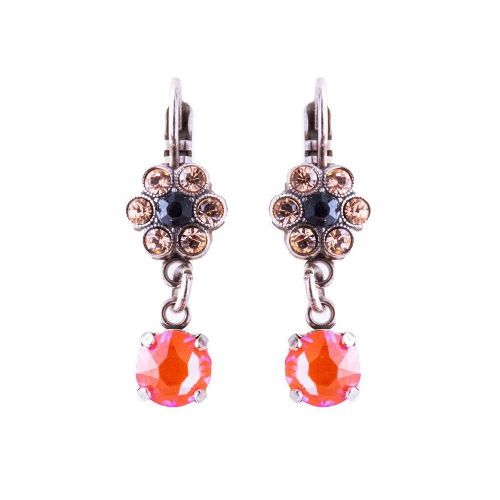 Mariana Petite Flower Dangle Leverback Earrings in Magic Preorder