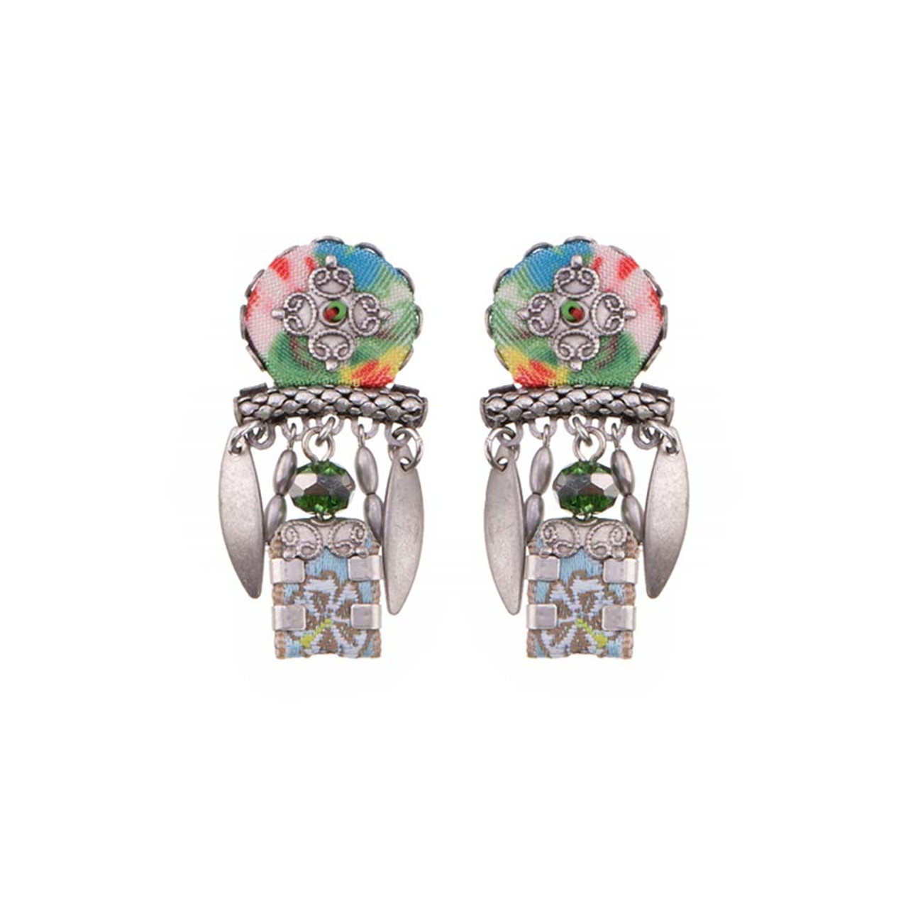 Ayala Bar Trees Of Green Peony Earrings