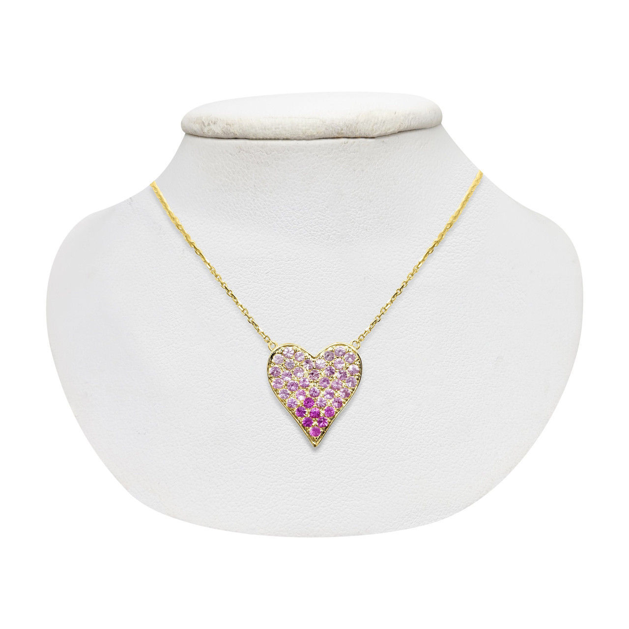 Ombre Pink Sapphire Necklace