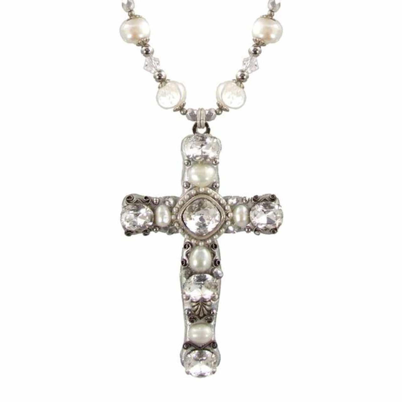 Pearl Cross Necklace - Stylish Home Décor, Clothing, Jewelry & Accessories