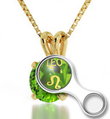 Inspirational Jewelry Gold Leo Necklace