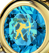 Inspirational Jewelry Gold Heart Sagittarius Necklace