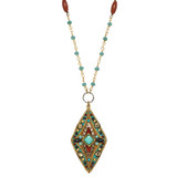 Gold Michal Golan Jewelry Southwest Style Necklace