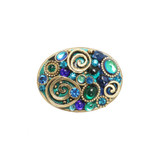 Michal Golan Jewellery Emerald Blue Pin