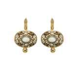 Michal Golan Elegante Earrings White