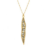 Gold Icicle style necklaces by Michal Golan Jewelry