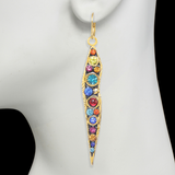 Michal Golan Cosmic Long Icicle Wire Earrings